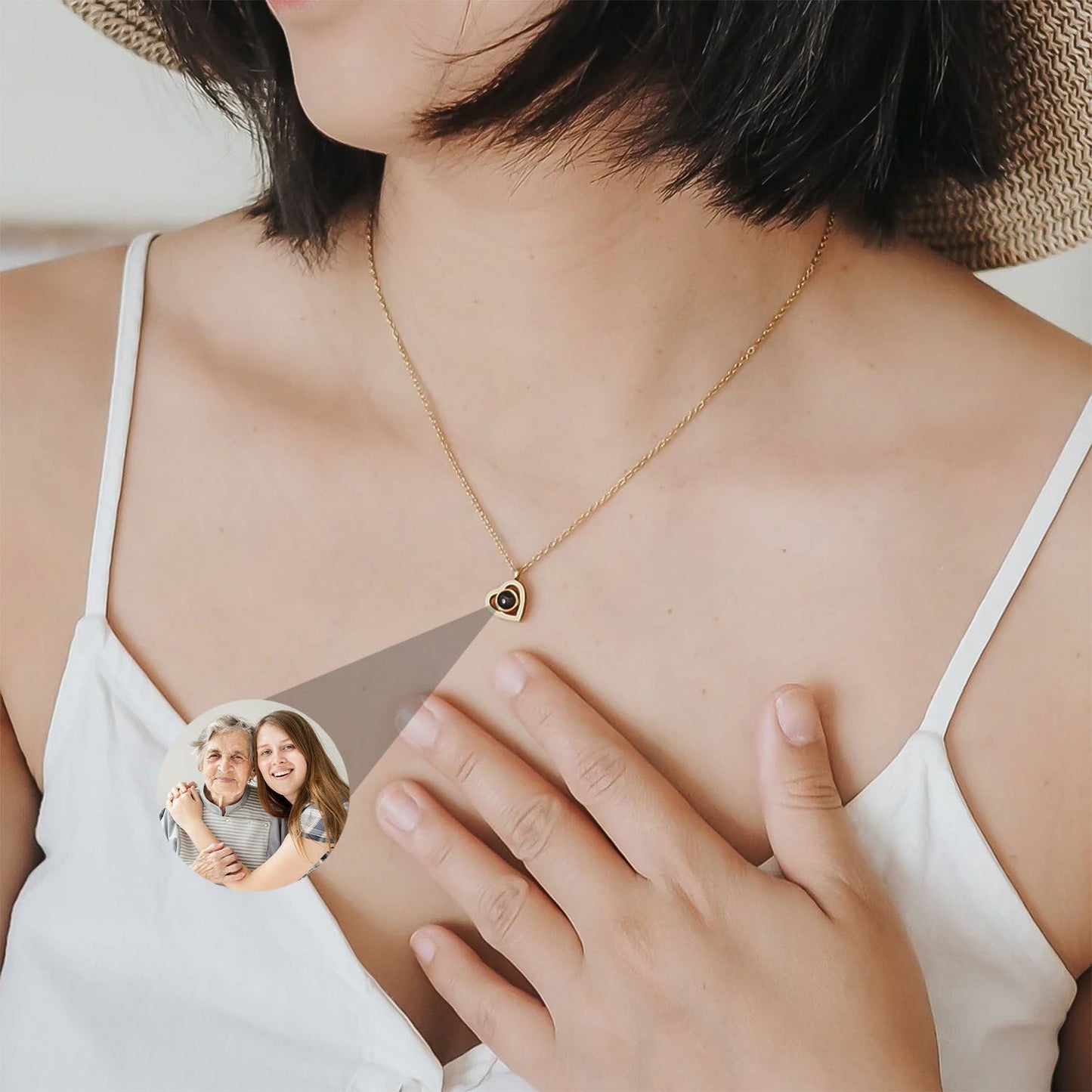 Personalized Heart Necklace with Photo – A Memory Forever