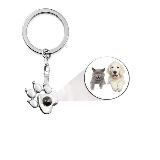 Animal photo key ring